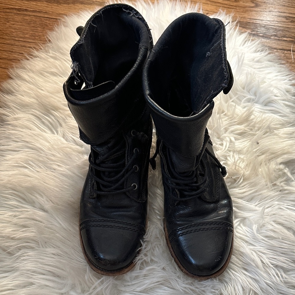 All Saints Jack’s Place Black Lace Up Boots